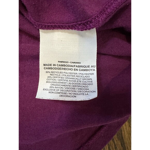 NIKE Size XS Womens Cotton Blend Scoop Neck Athletic Racer Back Top Purple EUC - Picture 5 of 8